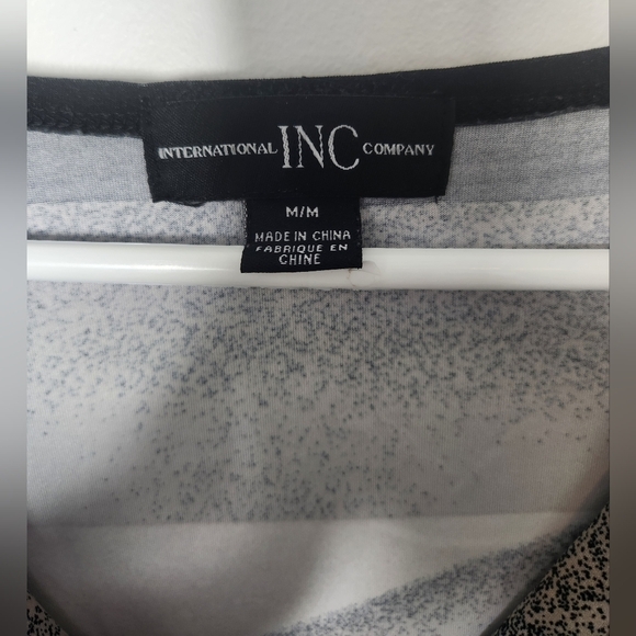 INC printed scoop neck blouse, multi clour, Size M - Picture 2 of 5